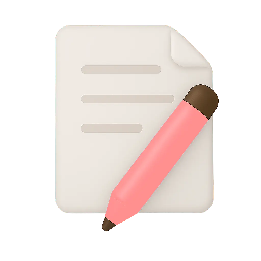 way.food notepad pencil
